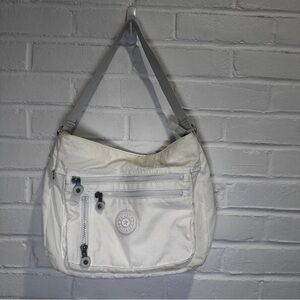 Kipling Women's White Nylon Shoulder Bag